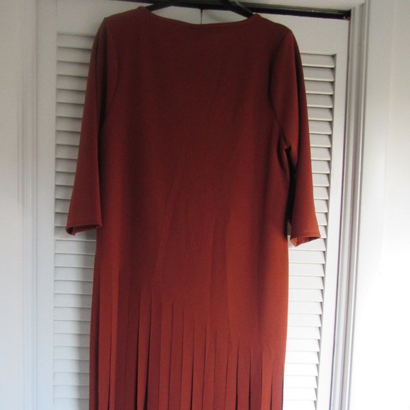 NWOT Ashley Stewart Orange Fringe Top - Picture 5 of 5